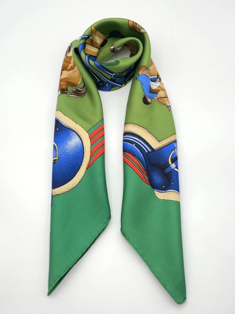 Hermès Jumping Carré 90 Silk Scarf Horse Equestrian - Picture 6 of 14